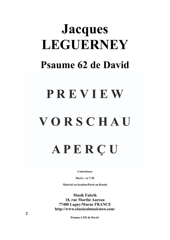 Produktgalerie: Seite 2 von 11 Psaume 62, Souzay, Gérard, Bariton und Orchester