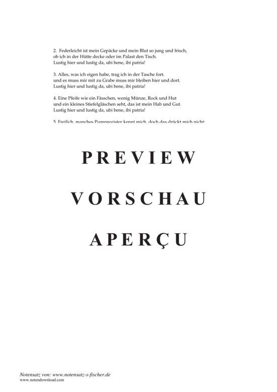Produktgalerie: Seite 3 von 3 Ubi bene, ibi patria , , Klavier und Gesang