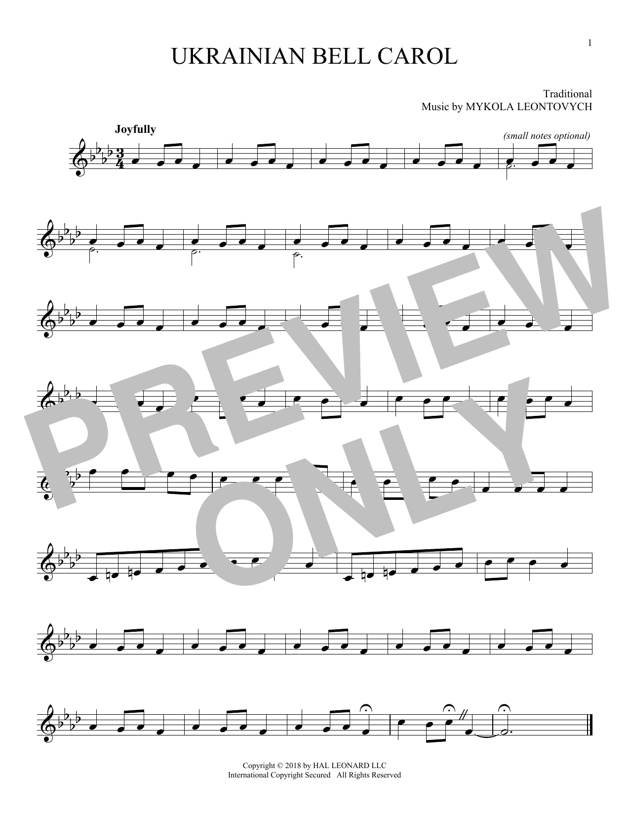 Product gallery: Page 1 of 1 Ukrainian Bell Carol, Traditional