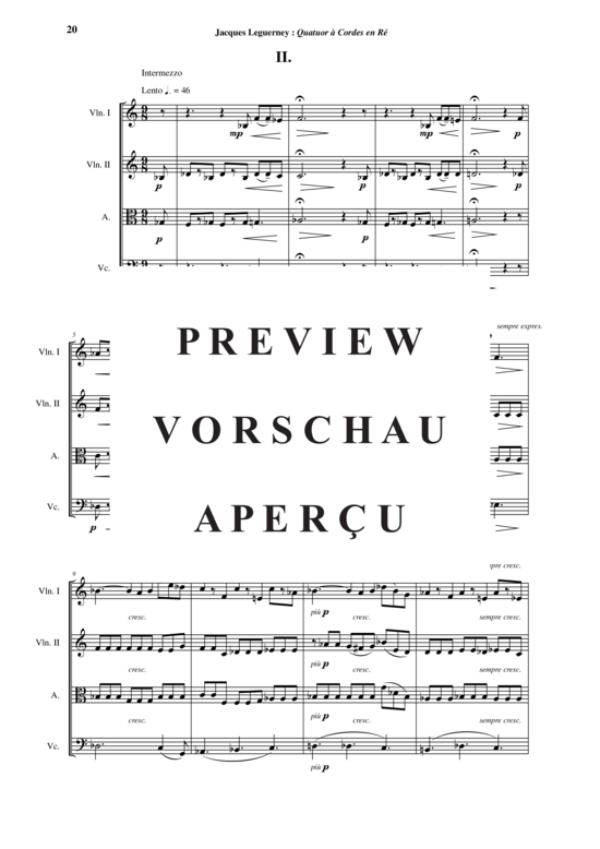 Produktgalerie: Seite 21 von 21 Quatuor à Cordes en Ré , , (Streicherquartett)
