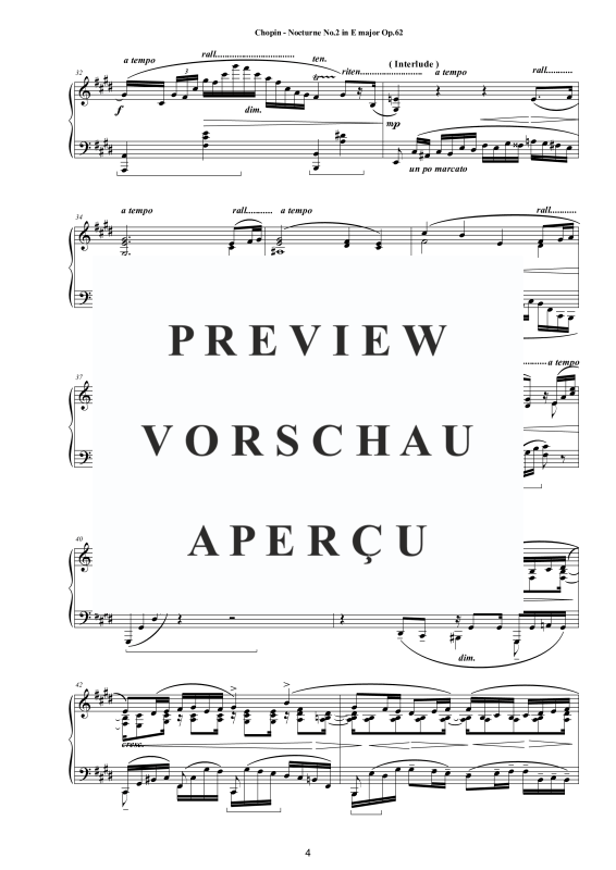 Product gallery: Page 5 of 9 Nocturne No. 2 in E major Op. 62, , Solo Piano