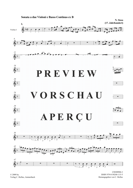 gallery: Sonata für 2 Violinen und b.c., , (Zwei Violinen und Basso Continuo)