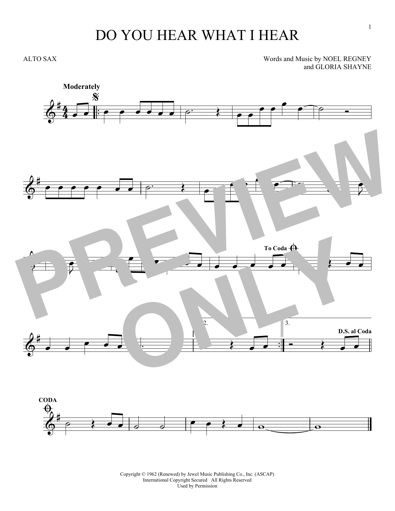 Product gallery: Page 1 of 1 Do You Hear What I Hear, Noel Regney & Gloria Shayne