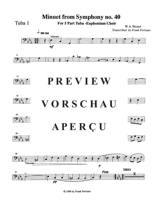 Product gallery: Page 13 of 16 Minuet , , (Tuba Quintet EEETT)