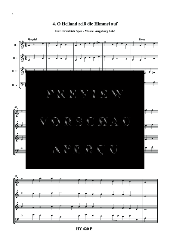 gallery: Advent - Vier Adventslieder, , (Horn Quartett)