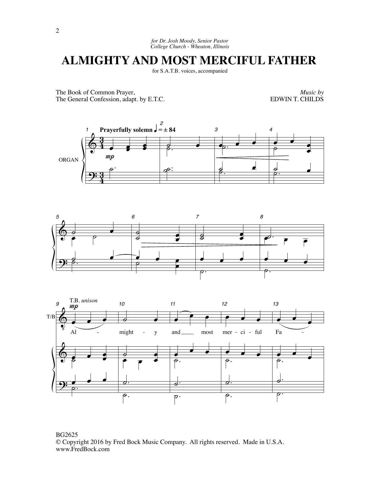 Product gallery: Page 1 of 1 Almighty and Most Merciful Father, Edwin T Childs