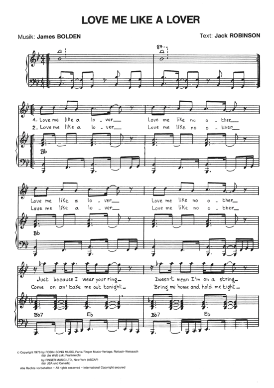 Produktbild zu: Love me like a Lover Tina Charles