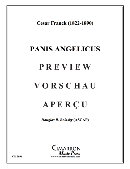 Product gallery: Page 2 of 13 Panis Angelicus , , (Trio for 2x euphonium + organ)