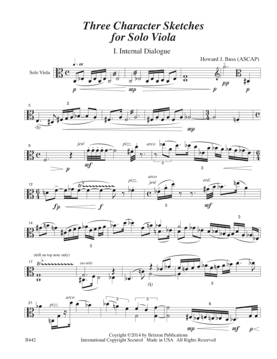 gallery: Three Character Sketches , , (Bratsche Solo)