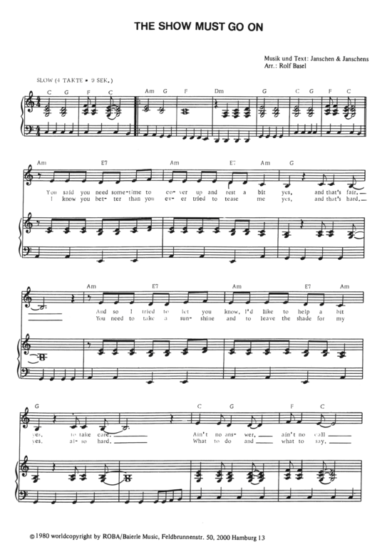 Produktbild zu: The Show must go on 1980