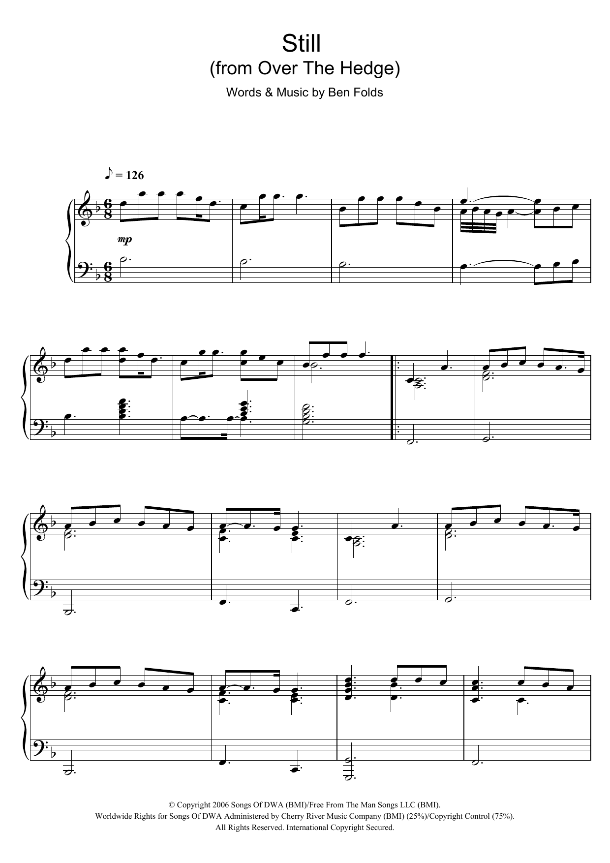Product gallery: Page 1 of 1 Still (from 'Over The Hedge'), Ben Folds Five