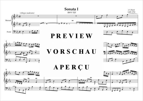gallery: Sonata I BWV 525 , , (Orgel Solo)