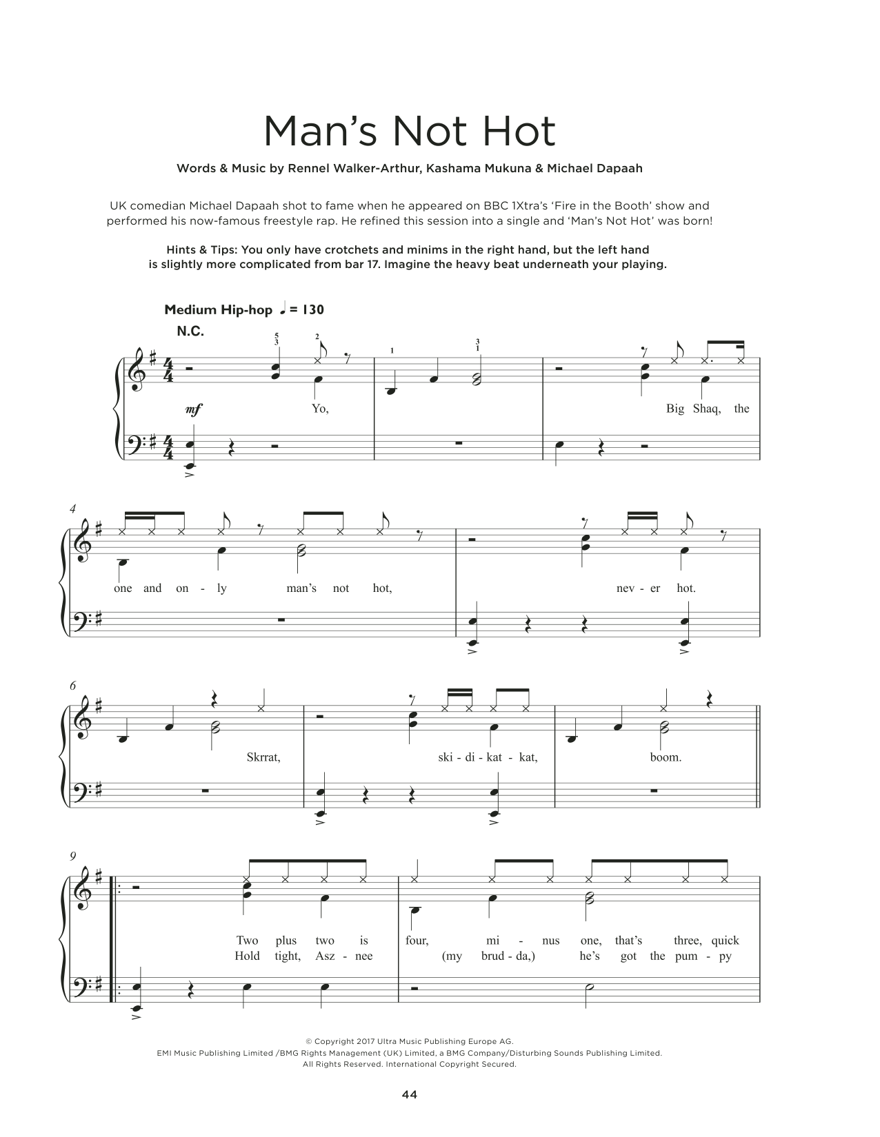 Product picture to: Man's Not Hot