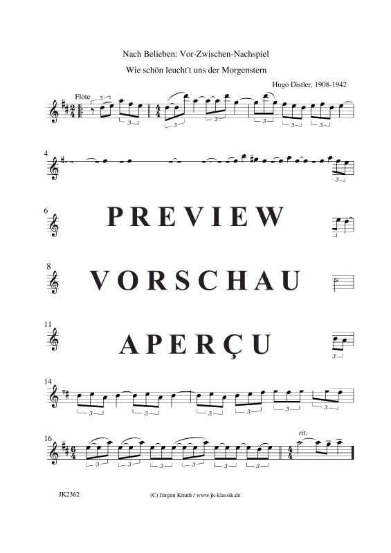 Produktgalerie: Seite 6 von 8 Wie schön leucht´t uns der Morgenstern, , Gemischter Chor + Instr. Vor-Zwischen-Nachspiel