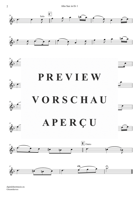 Product gallery: Page 6 of 11 Greensleeves, Simoni, Edward, (Saxophon Trio AAA(T) + Klavier)