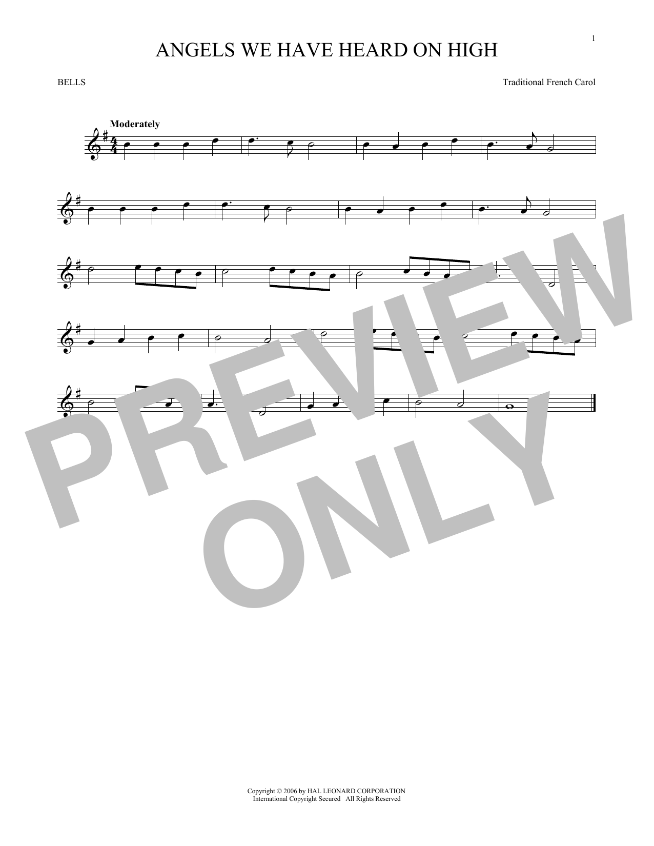 Produktgalerie: Seite 1 von 1 Angels We Have Heard On High, Traditional French Carol, Percussion