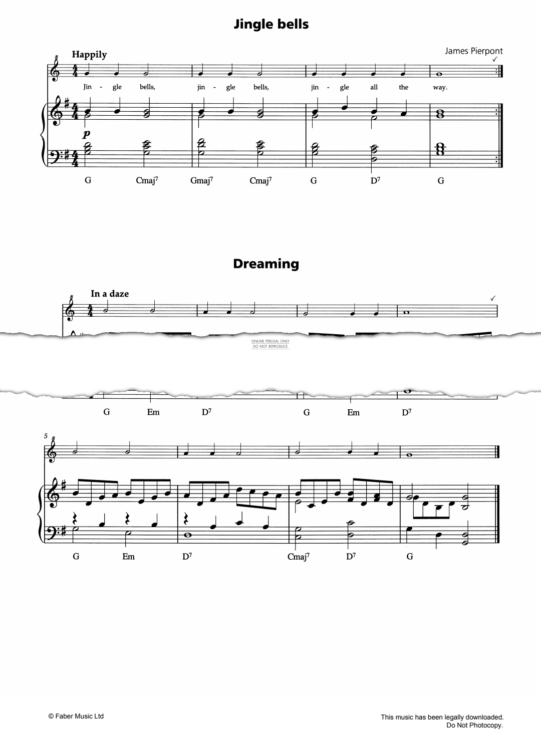 Product gallery: Page 1 of 1 Jingle Bells/Dreaming, James Pierpont