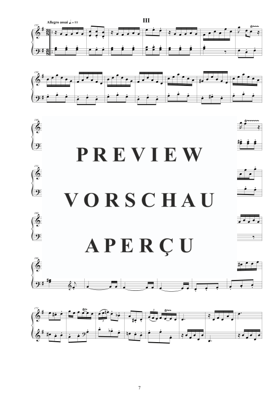 Produktgalerie: Seite 8 von 11 Cembalo Sonate Nr. 3 in G-Dur, Op.4, , Cembalo/Klavier Solo