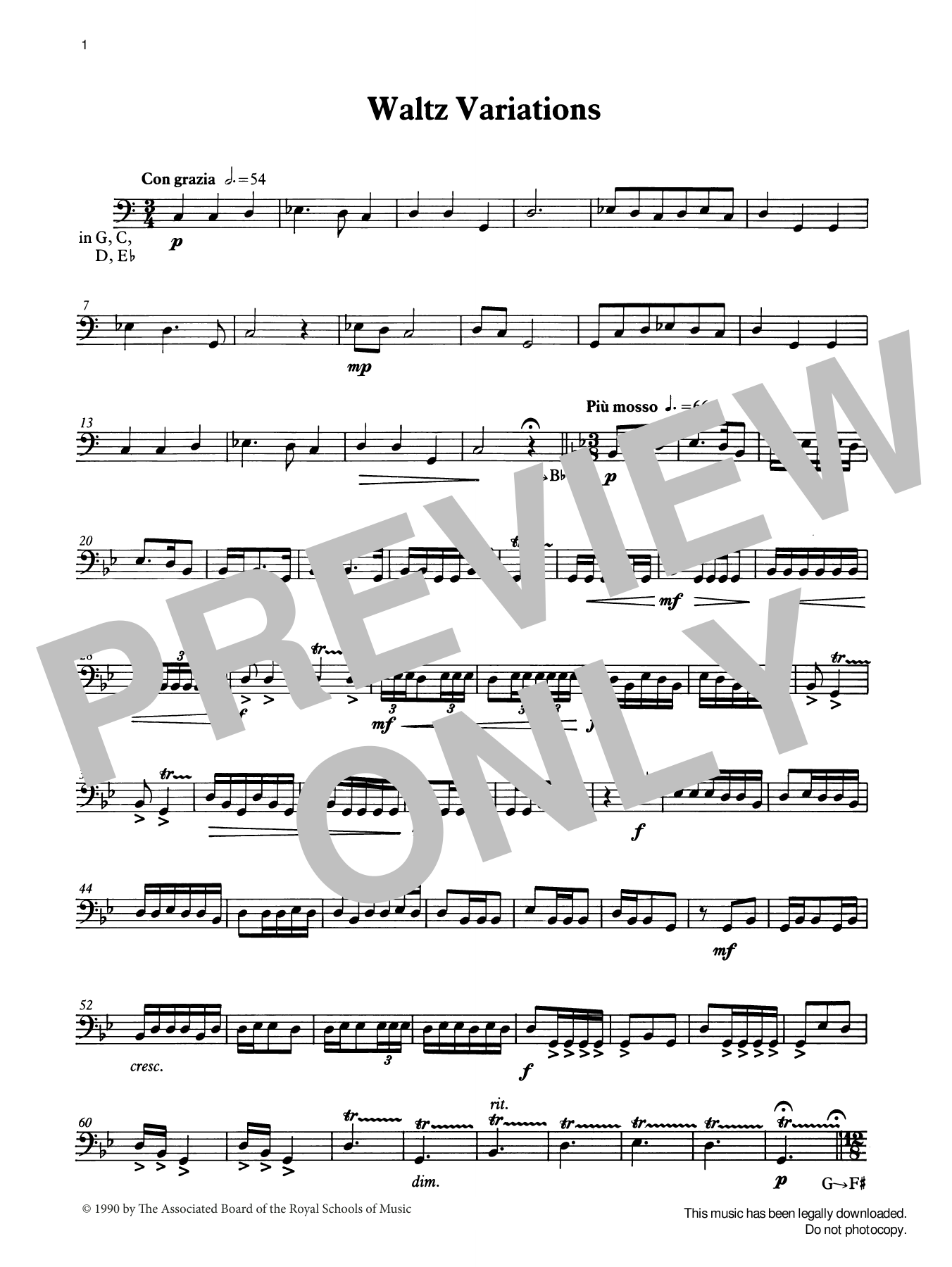 Produktgalerie: Seite 1 von 1 Waltz Variations from Graded Music for Timpani, Book IV, Ian Wright, Percussion