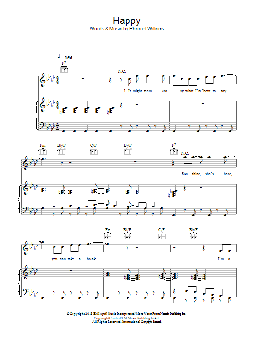 Produktbild zu:  Happy - Pharrell Williams