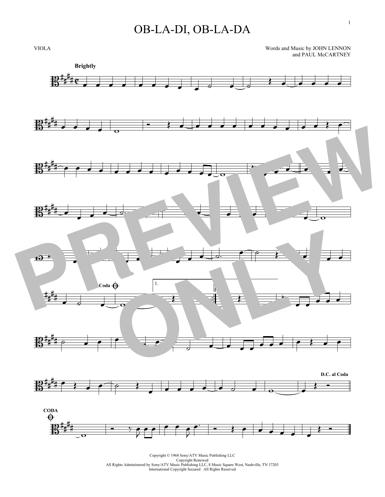 Product gallery: Page 1 of 1 Ob-La-Di, Ob-La-Da, The Beatles