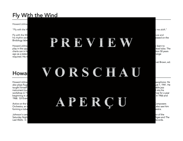 Produktgalerie: Seite 4 von 11 Fly With The Wind, , (Tuba Solo, 5x Tuba und Combo Band)