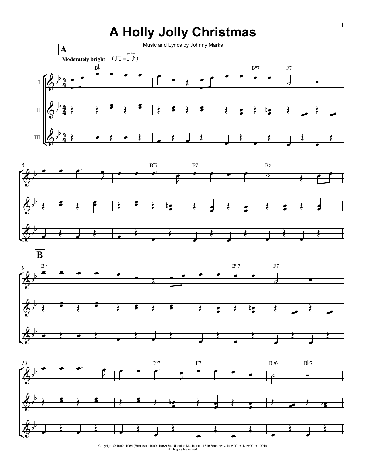 Product gallery: Page 1 of 1 A Holly Jolly Christmas, Johnny Marks