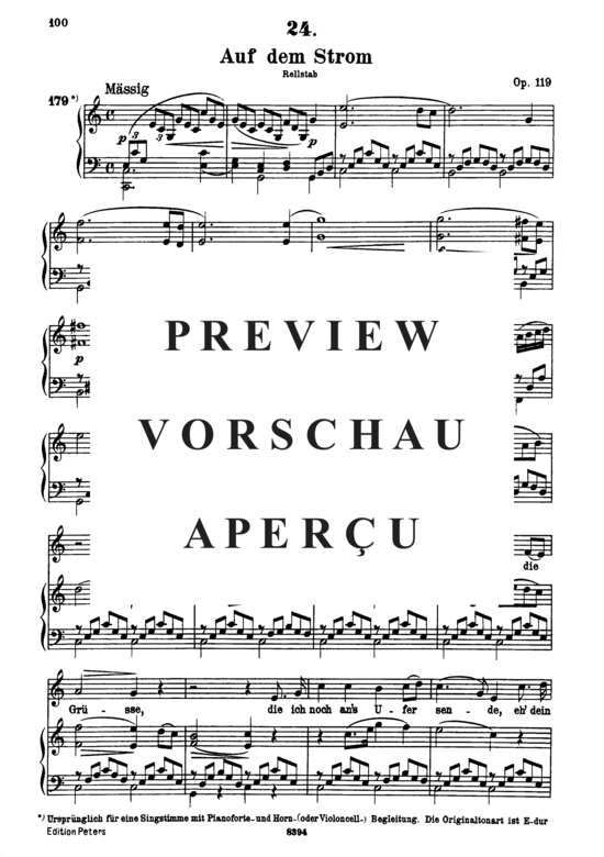 gallery: Auf dem Strom D.943 , , (Gesang hoch + Klavier)