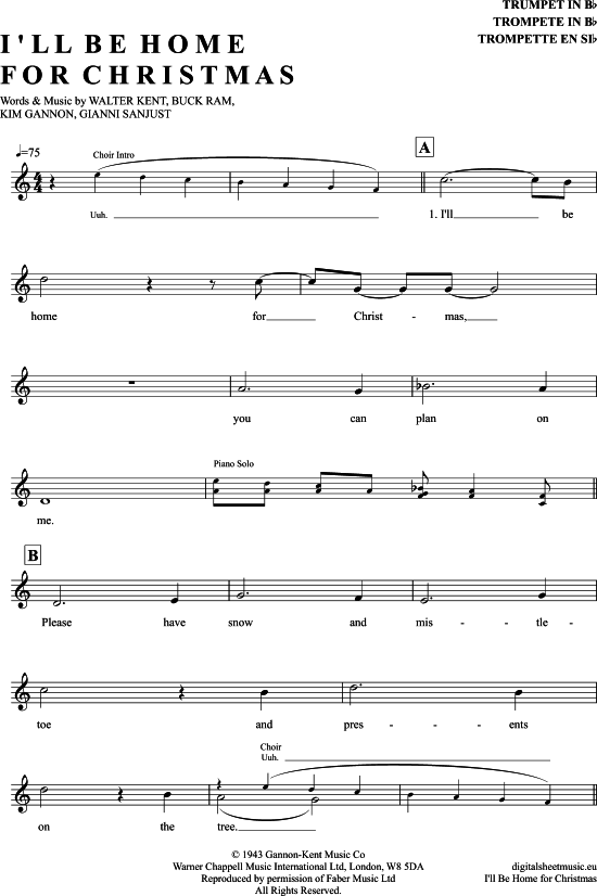 Produktbild zu: I´ll Be Home For Christmas Elvis Presley