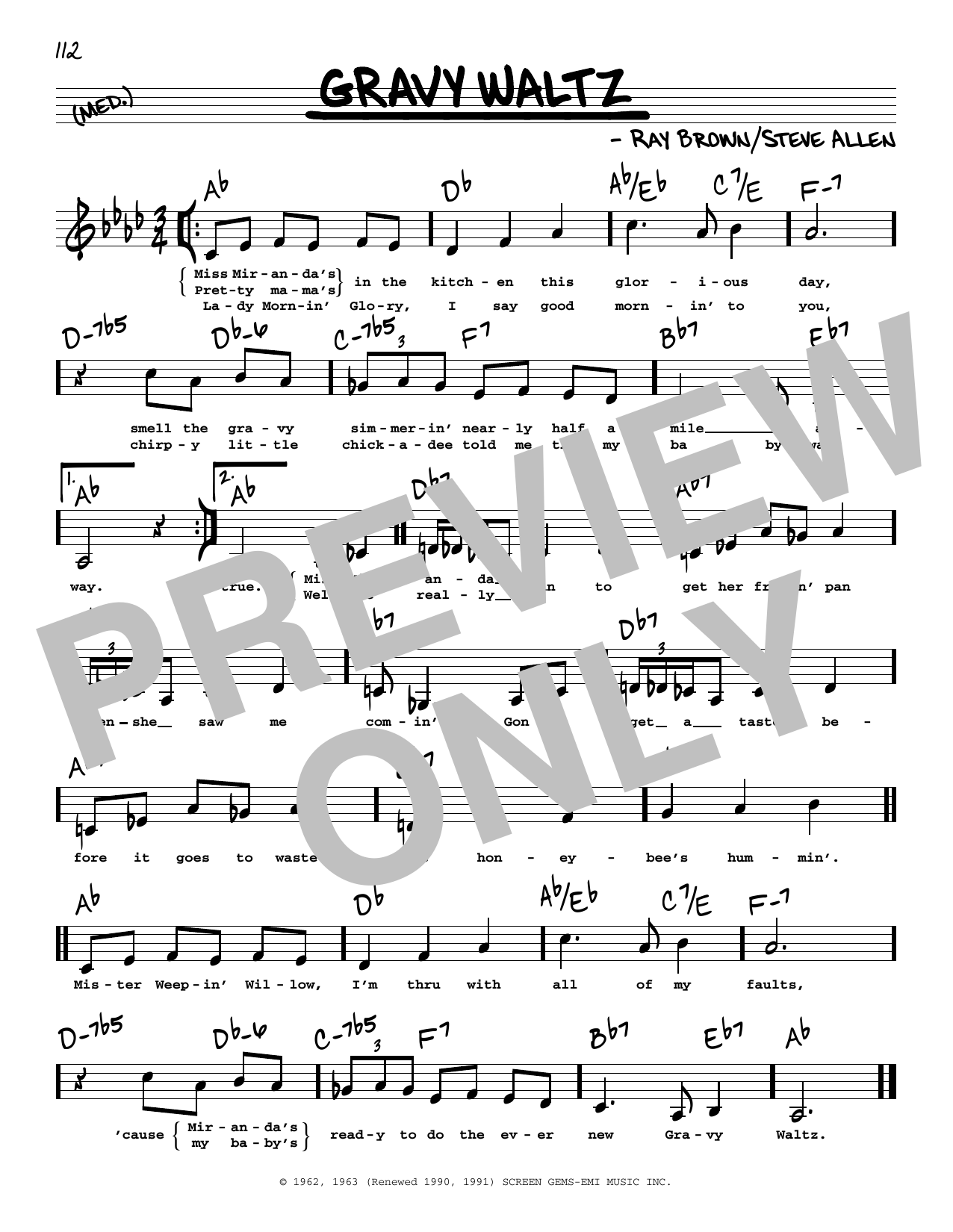 Produktbild zu: Gravy Waltz (Low Voice)