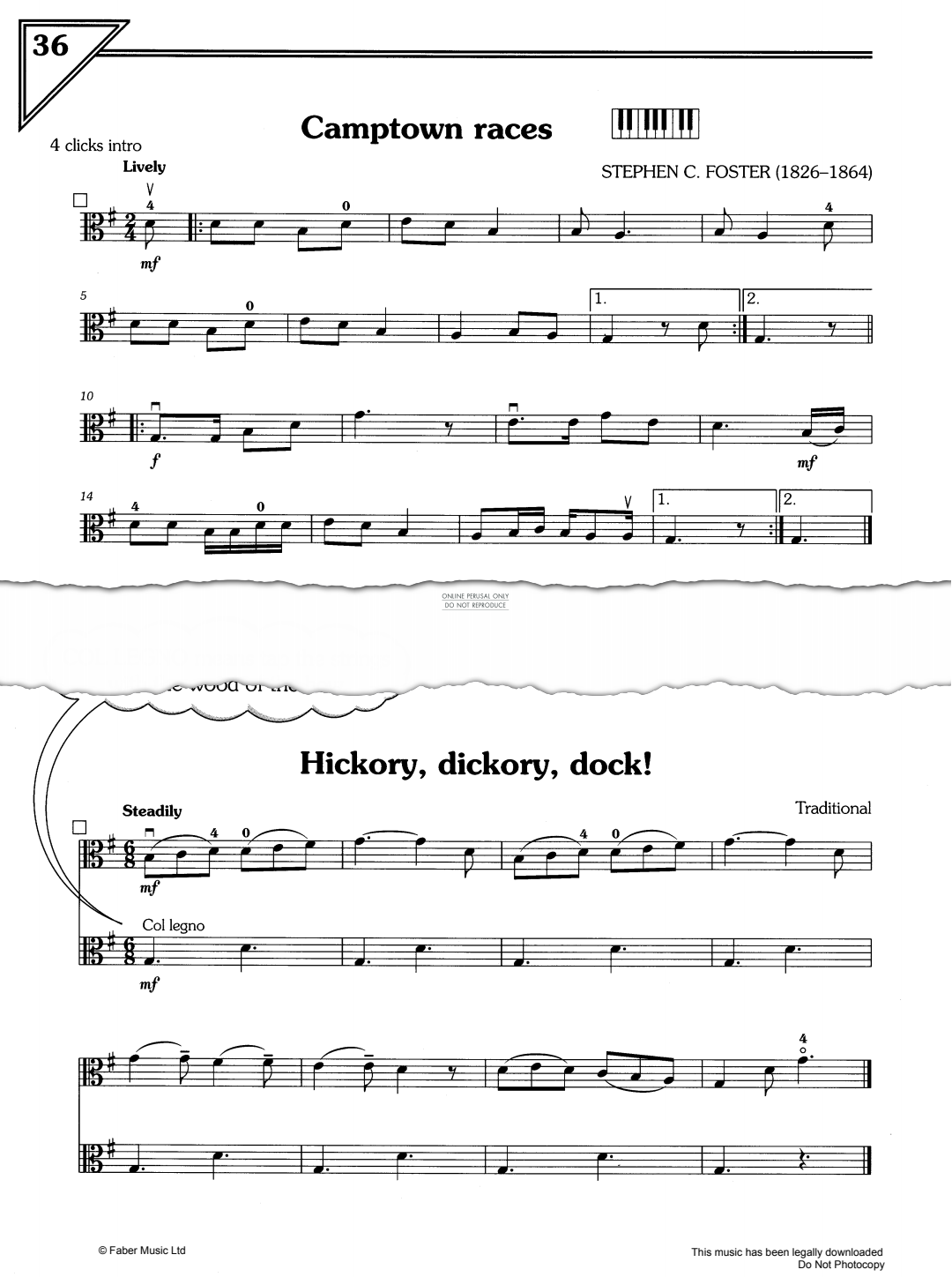 Product gallery: Page 1 of 1 Camptown Races/Hickory Dickory Dock, Traditional