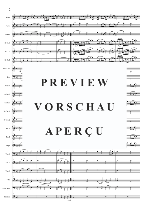 Produktgalerie: Seite 5 von 11 The Flowers of the Forest (bagpipes and band), , Concert Band und Dudelsack Solo