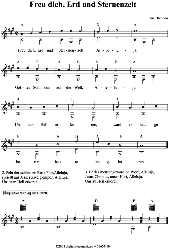 gallery: Freu dich Erd´, und Sternenzelt, , 