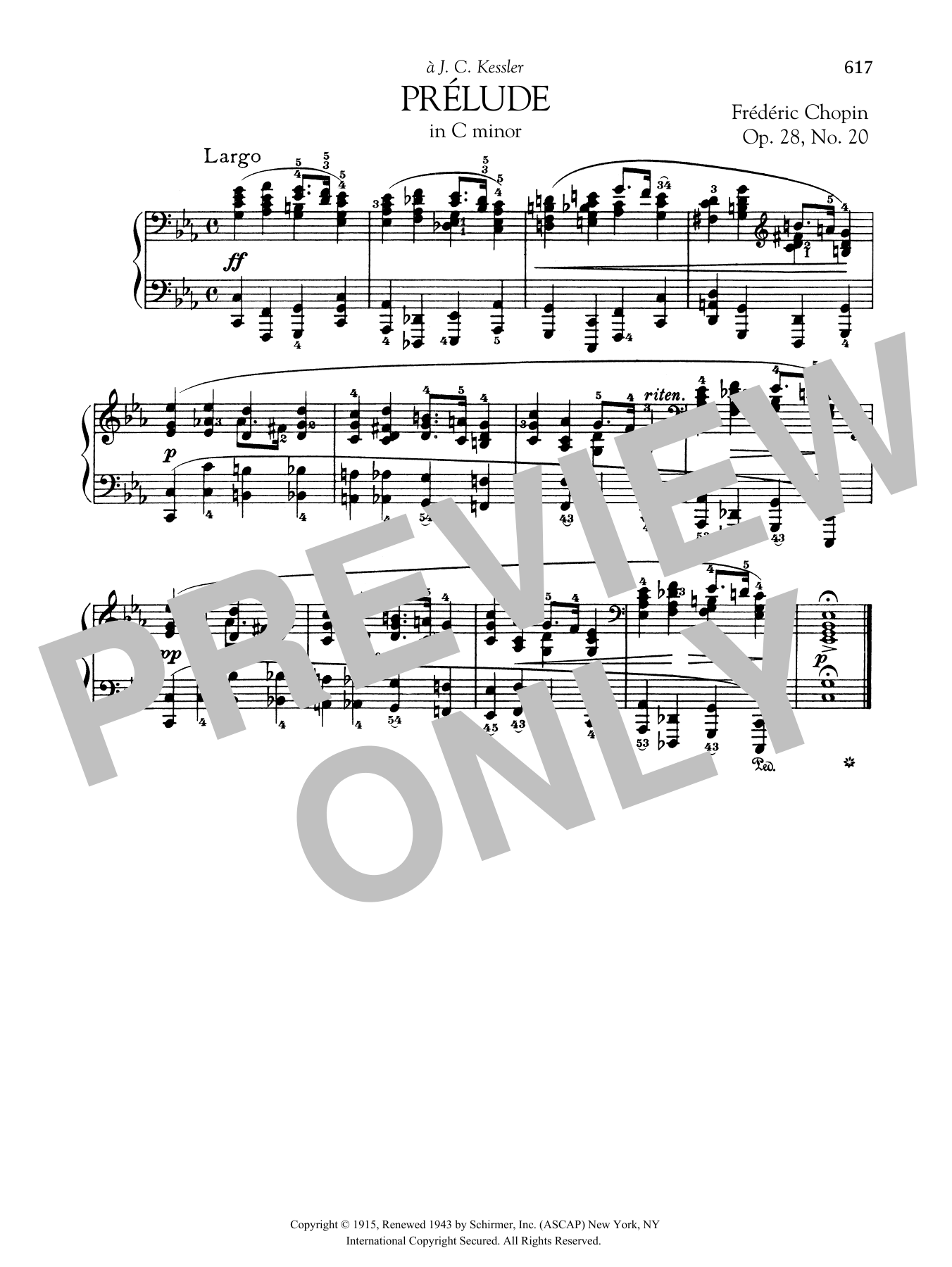Product gallery: Page 1 of 1 Prelude In C Minor, Op. 28, No. 20, Frédéric Chopin