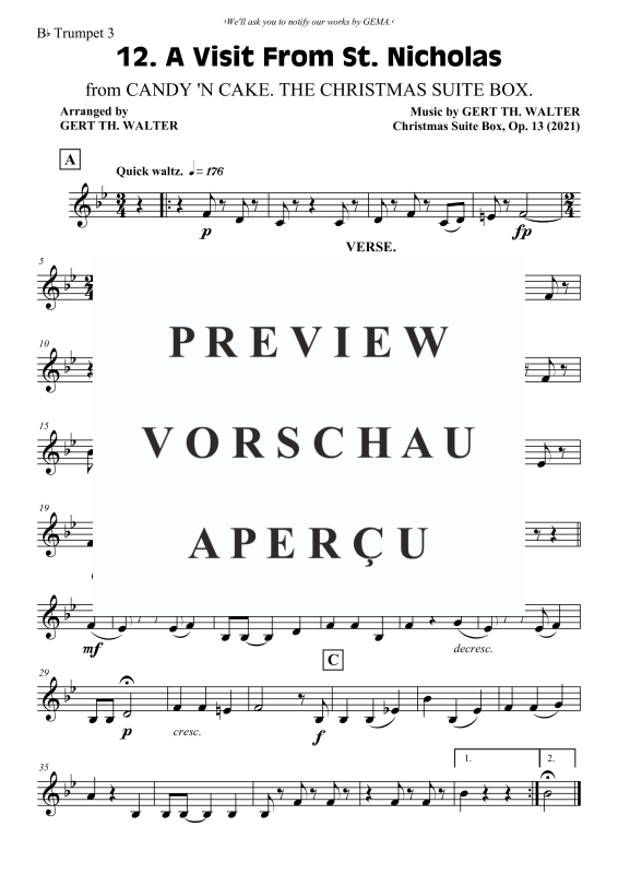 Produktgalerie: Seite 6 von 6 A Visit From St. Nicholas, , Trompeten Trio