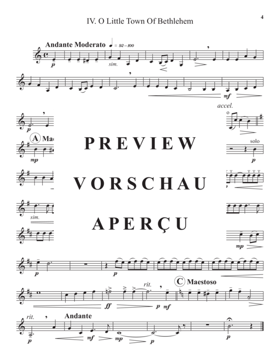 Produktgalerie: Seite 17 von 21 Four Christmas Carols , , (Blechbläserquintett)