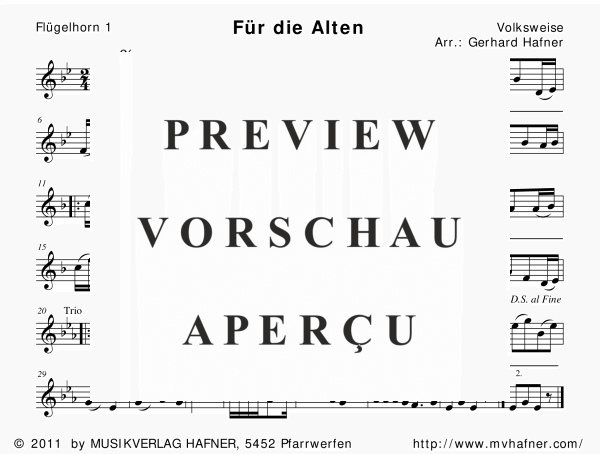 gallery: Für die Alten, , (woodwind and brass)