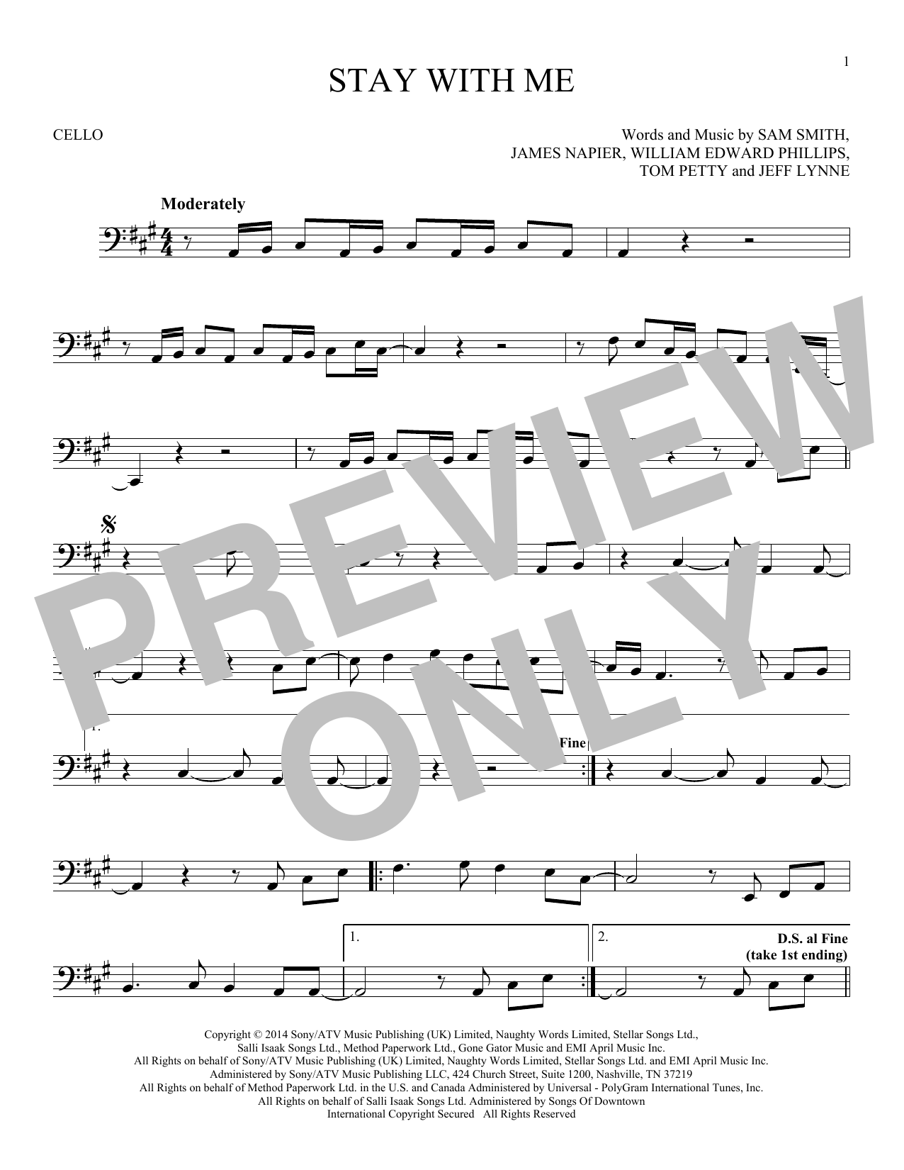 Produktgalerie: Seite 1 von 1 Stay With Me, Sam Smith, Violoncello