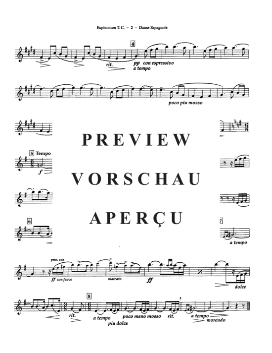 Product gallery: Page 15 of 15 Danse Espagnole , , (euphonium + piano)
