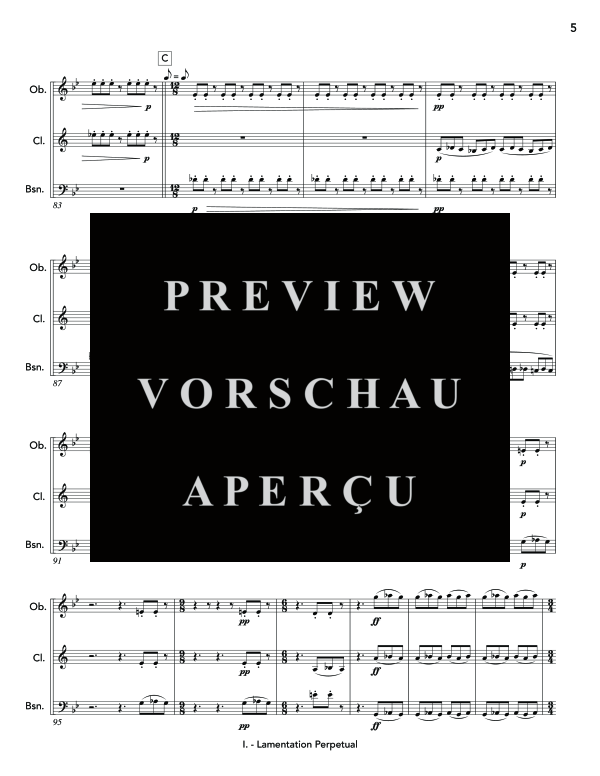 Product gallery: Page 9 of 11 Suite for Reeds, , (woodwind trio oboe, clarinet and bassoon)