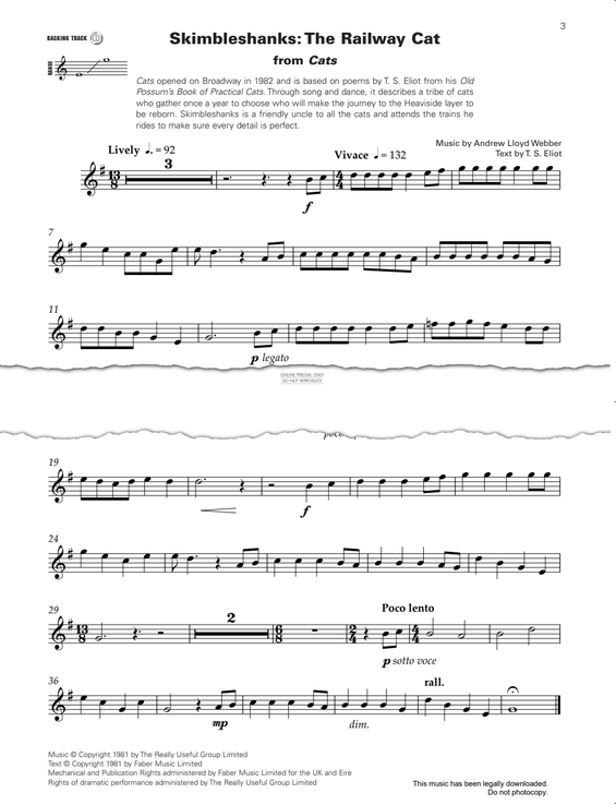 Product gallery: Page 1 of 1 Skimbleshanks: The Railway Cat, Andrew Lloyd Webber