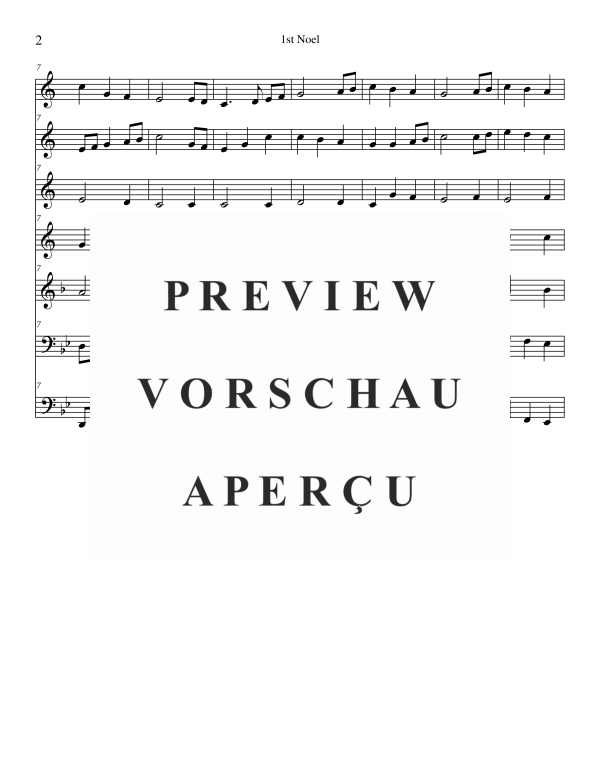 Produktgalerie: Seite 3 von 11 The 1st Noel, , BlechblÀser Ensemble