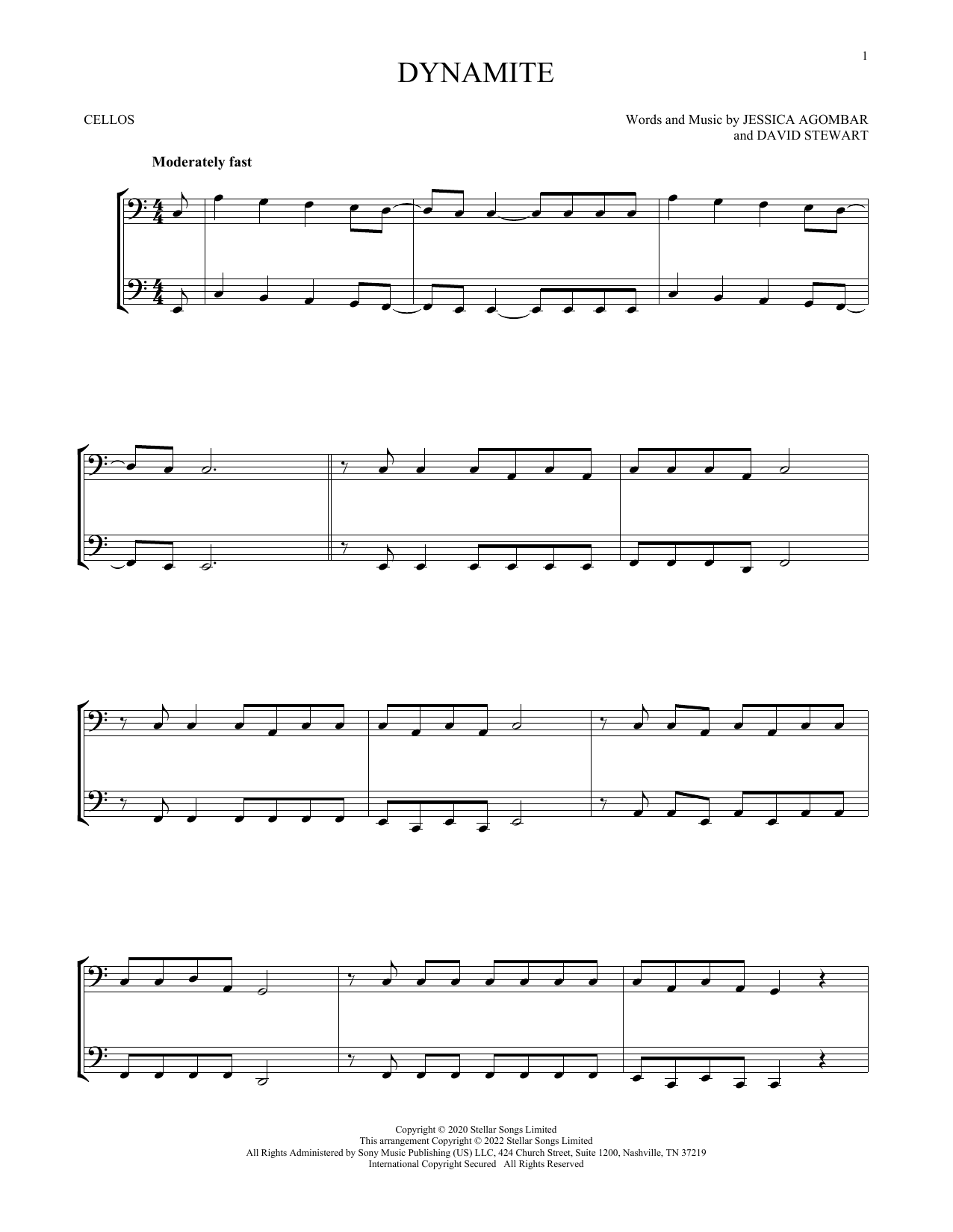 Produktgalerie: Seite 1 von 1 Dynamite, BTS, Violoncello