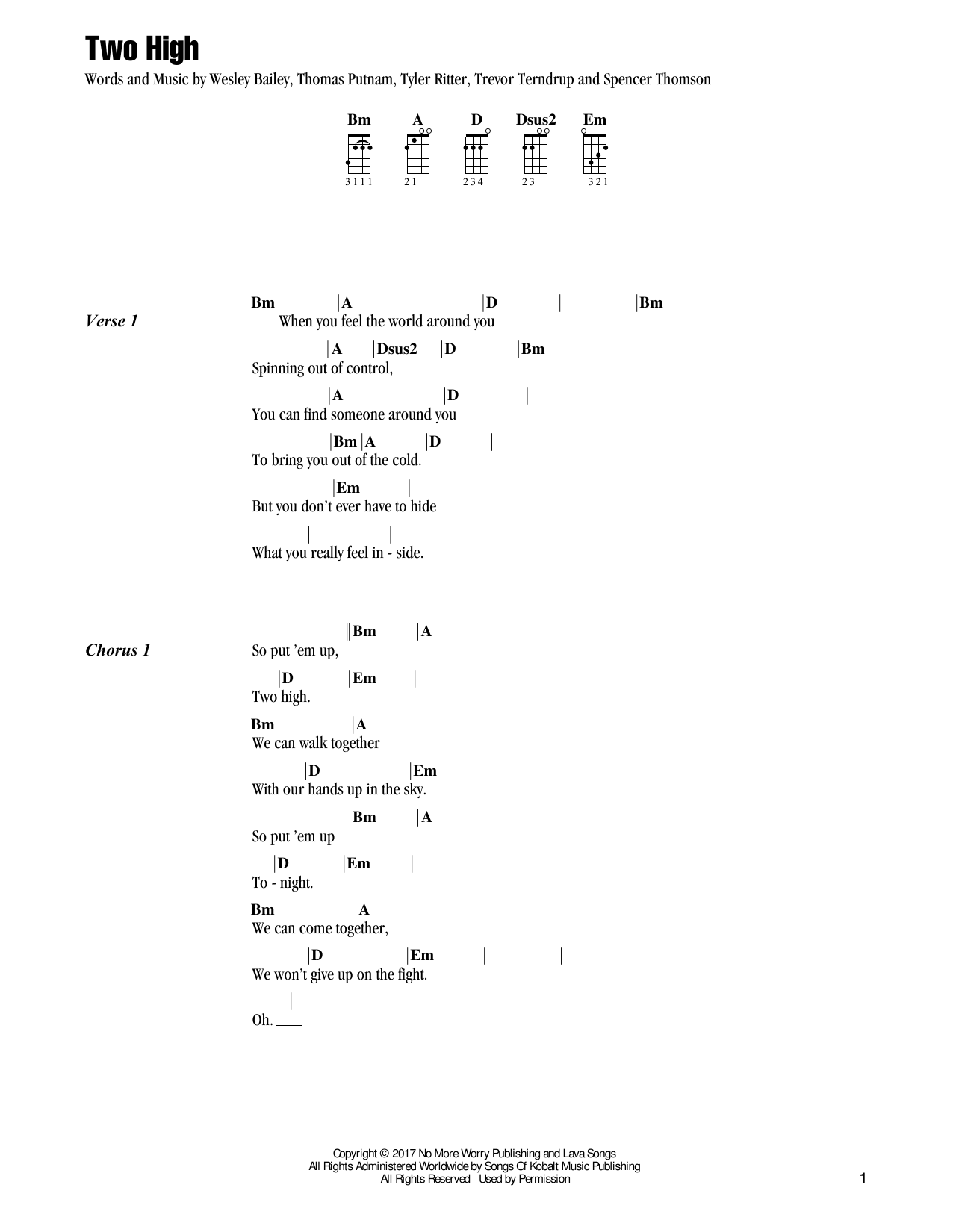 Product gallery: Page 1 of 1 Two High, Jake Shimabukuro