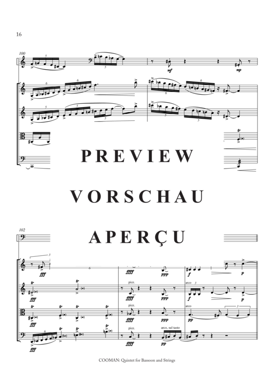 Product gallery: Page 17 of 21 Quintett für Fagott und Streicher, , 