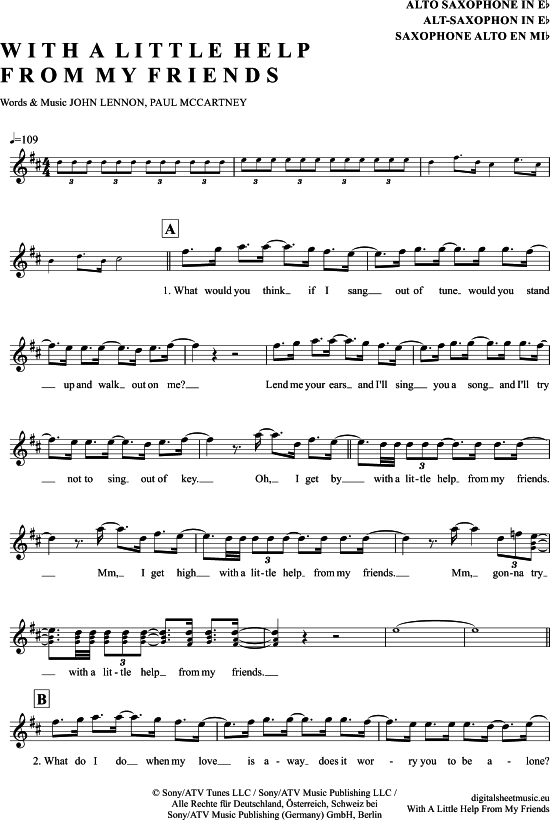 Product picture to: With a little help from my friends The Beatles