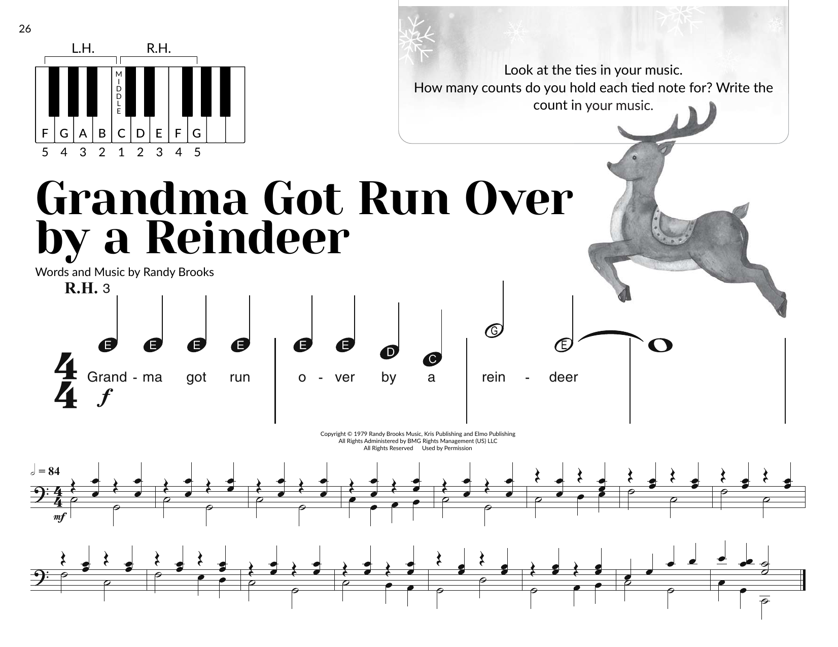 Product picture to: Grandma Got Run Over By A Reindeer (arr. Brittany McCorriston)