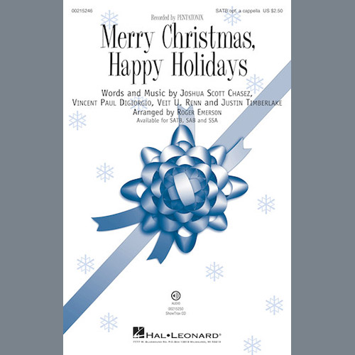 cover: Merry Christmas, Happy Holidays (arr. Roger Emerson), Pentatonix, Vincent Paul DiGiorgio