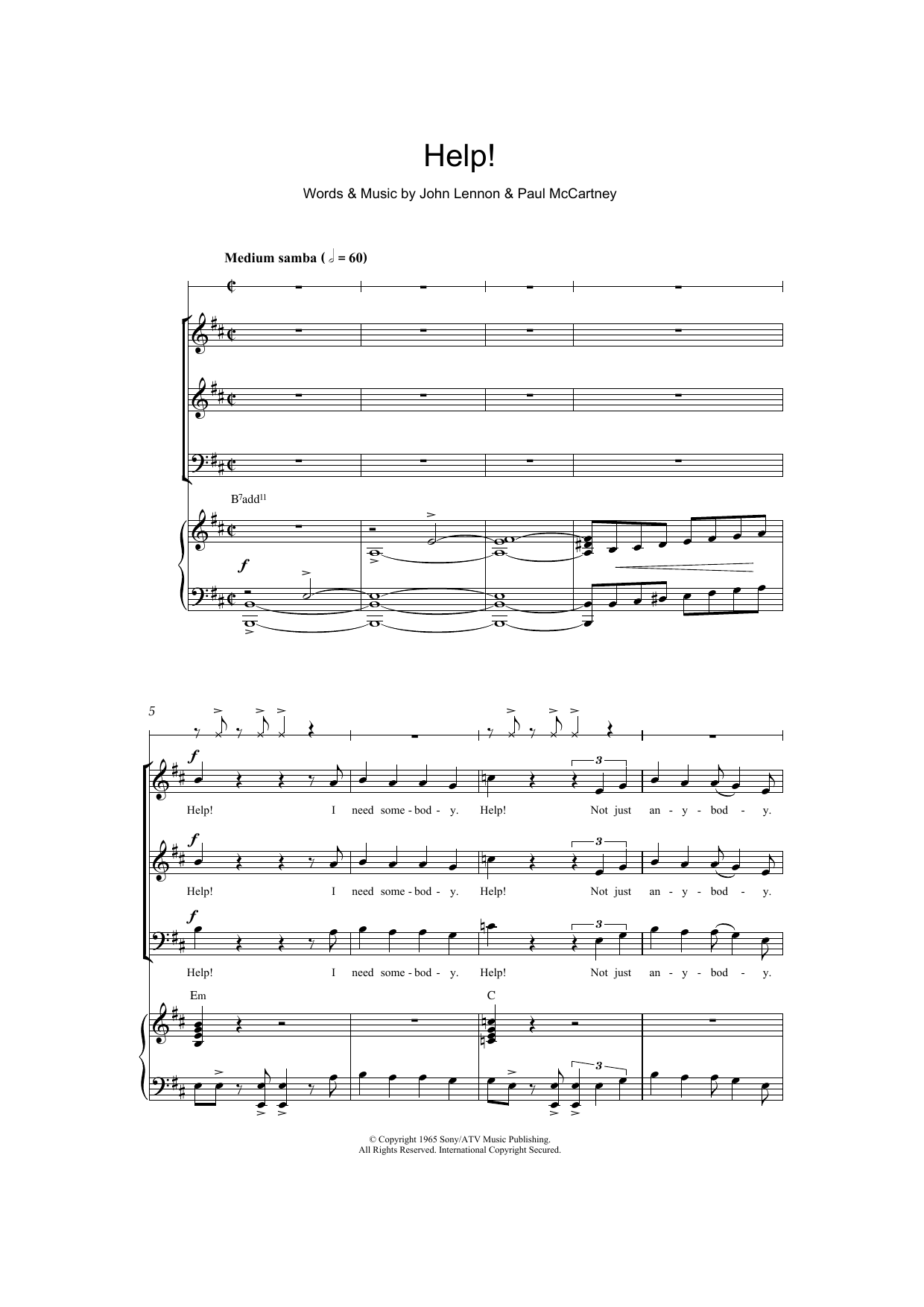 Produktbild zu: Help! (arr. Patrick Gazard)