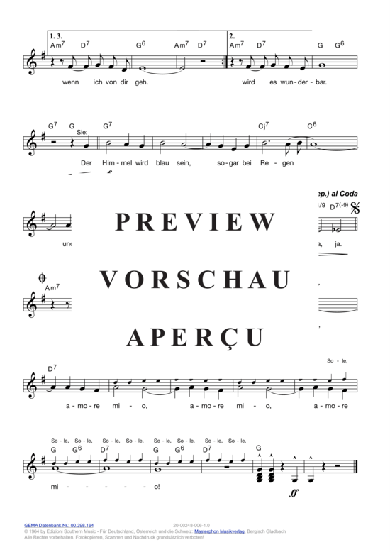 Product gallery: Page 4 of 11 Sole, Sole, Sole , Bach, Vivi & Schönherr, Dietmar, (melody parts in C/B/E flat)
